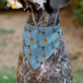 Load image into Gallery viewer, Pet Bandana - Disney Dogs 5-Dog Group Collage/Paws Blues