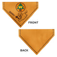 Load image into Gallery viewer, Pet Bandana - Up Dug SQUIRREL Pose and Wilderness Explorer Badge Orange