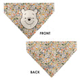 Load image into Gallery viewer, Pet Bandana - Winnie the Pooh Smiling Face/Foliage Collage Beige/Green/Orange/Yellow