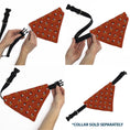 Load image into Gallery viewer, Pet Bandana - Mickey Mouse Poses and Expressions Scattered Red