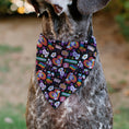 Load image into Gallery viewer, Pet Bandana - Mickey Mouse Pride Poses Rainbow Collage Black
