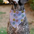 Load image into Gallery viewer, Pet Bandana - Mickey Mouse Ears Flower Icon Scattered Pink