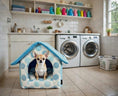 Load image into Gallery viewer, Parisian Pet 'Cotton Candy House' (S) for Dogs & Cats - Soft, Cozy, Durable, Washable Blue Pet House for Small Pets