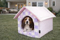 Load image into Gallery viewer, Parisian Pet 'Cotton Candy House' (M) for Dogs & Cats - Luxury, Cozy, Washable Pink Pet House, Perfect for Medium Pets