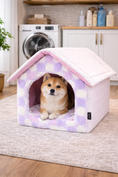 Load image into Gallery viewer, Parisian Pet 'Cotton Candy House' (M) for Dogs & Cats - Luxury, Cozy, Washable Pink Pet House, Perfect for Medium Pets