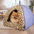 Load image into Gallery viewer, Parisian Pet 'Safari Cove' for Dogs & Cats - Comfortable, Washable, Durable, Purple Safari Pet Bed for Small Pets
