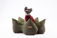 Load image into Gallery viewer, OULU X PEHOM - CUDDLE PET PILLOW BED- Navy Blue / Olive Green / Canyon Brown
