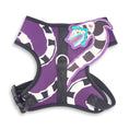 Load image into Gallery viewer, Pet Harness - Beetlejuice Purple with Sandworm Applique