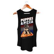 Puppies & Pizza  | Puppies Soft Women's Sleeveless Tank