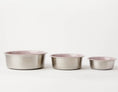 Load image into Gallery viewer, Slow Feeder Dog Bowl Pink by Southlake Paws, featuring anti-slip stainless steel design in three sizes.