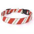 Load image into Gallery viewer, Personalized Peppermint Stick Dog Collar