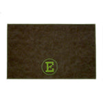 Personalized Faux Leather Dog Placemat Grey/Green