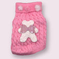Load image into Gallery viewer, Terry Cloth Knit PomPom Bear Dog Sweater