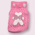 Load image into Gallery viewer, Terry Cloth Knit PomPom Bear Dog Sweater