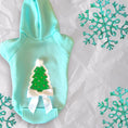 Load image into Gallery viewer, Quilted Christmas Tree Dog Hoodie