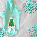 Load image into Gallery viewer, Quilted Christmas Tree Dog Hoodie