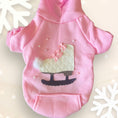 Load image into Gallery viewer, Quilted Ice Skate Dog Hoodie
