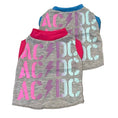 Load image into Gallery viewer, Upcycled Dog Tank - XS "ACDC TRIO"