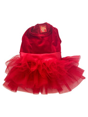 Holiday Party Girl Tutu, Red Velvet