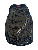 On The Rocks Sequined Tank, Black