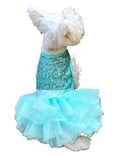 Load image into Gallery viewer, Over the Top Tricolor Sequins Tutu, Seafoam
