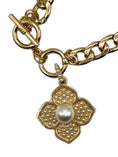 Load image into Gallery viewer, Pearl Bloom Elegant Dog Necklace