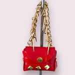 Rock and Roll Leatherette Dog Pick Up Bag Holder