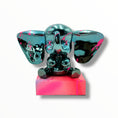 Load image into Gallery viewer, Love Elephant Sculpture - Blue Chrome Edition - blue chrome love elephant sculpture, luxury decorative object, product image…