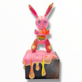Load image into Gallery viewer, Balloon Rabbit Sculpture LOVE - Pink Street Art Edition - street art pink balloon rabbit sculpture love, luxury sculpture…
