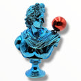 Load image into Gallery viewer, Apollo Sculpture - Blue Chrome with Red Balloon - blue chrome balloon red apollo sculpture, luxury sculpture, product image 1