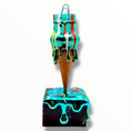 Load image into Gallery viewer, Melty Bag Sculpture - Blue Chrome Edition - blue chrome melty bag sculpture, luxury sculpture, product image 1