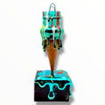 Load image into Gallery viewer, And Iconic Melty Bag Sculpture Blue Chrome Style