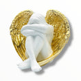 Load image into Gallery viewer, Angel Sculpture - Gold Chrome Wings - gold chrome wings angel sculpture, luxury sculpture, product image 1