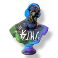Load image into Gallery viewer, DJ Hercules KING Sculpture - Blue Headphones Pop Art Bust - pop art blue headphones dj hercules king sculpture, luxury…