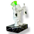 Load image into Gallery viewer, And Iconic Pop Art Duck Sculpture White Neon Green Pop Art Style