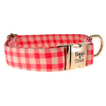 Pink Checker Collar