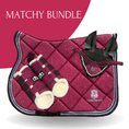 Load image into Gallery viewer, Raspberry Fizz Saddle Pad Set