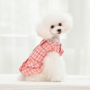 Plaid Harness Dog Dress & Leash Set