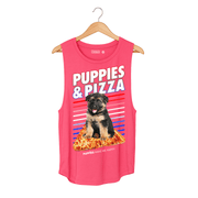 Puppies & Pizza  | Puppies Soft Women's Sleeveless Tank