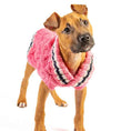 Load image into Gallery viewer, Preppy Pink Cable Knit Dog Sweater