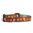 Load image into Gallery viewer, Up Country Pumpkin Spice Printed - Brown Made in USA Dog Collar