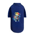 Load image into Gallery viewer, Punk Brats Dog Tee- Striped Navy