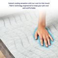 Load image into Gallery viewer, PupChill™ Cooling Bolster Dog Bed + Waterproof Blanket Bundle - Arctic Grey