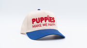 Puppies Make Me Happy Red, White & Blue | 3D Puff Snapback Hat | Gift for Dog Owner