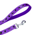 Load image into Gallery viewer, EcoBark Purple Dog Leash- Padded Comfort Grip Leash Dog Pattern - 4ft, 5ft, and 6ft for XS, Small, and Medium Dogs