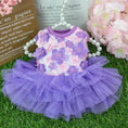 Load image into Gallery viewer, Floral Lace Chiffon Dog Tutu Dress