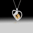 Load image into Gallery viewer, Fur-ever Bond Necklace- 925 Sterling Silver Two Tone