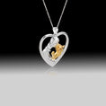 Load image into Gallery viewer, Fur-ever Bond Necklace- 925 Sterling Silver Two Tone