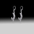 Load image into Gallery viewer, Dangling Cat Earrings- 925 Sterling Silver