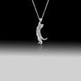 Load image into Gallery viewer, Climbing Cat Necklace- 925 Sterling Silver